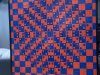 Bulging Checkerboard Optical Illusion